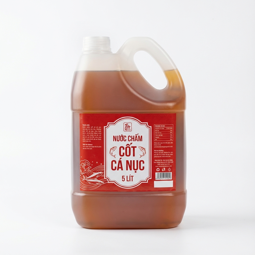 Nước chấm cốt cá nục chai nhựa 5 lít